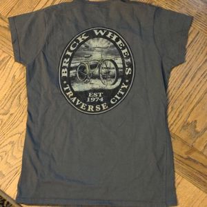 Retro Brick Wheels Traverse City Tee